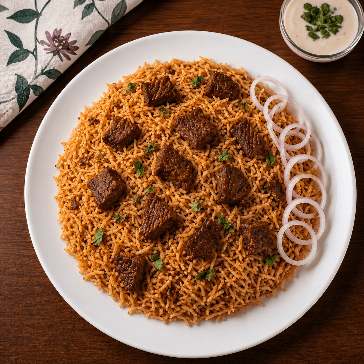 Beef Pulao Daig